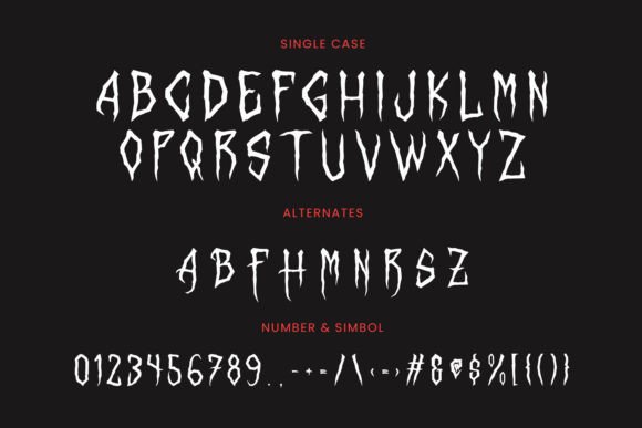 Scar Rock Font PNG with transparent background - Preview 6