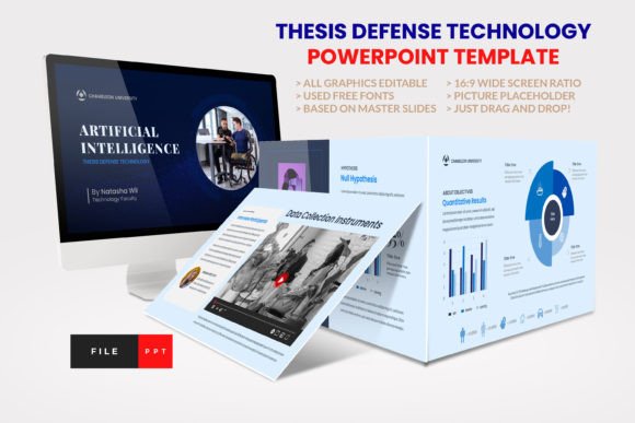 Preview of Thesis Defense Technology Powerpoint PowerPoint template