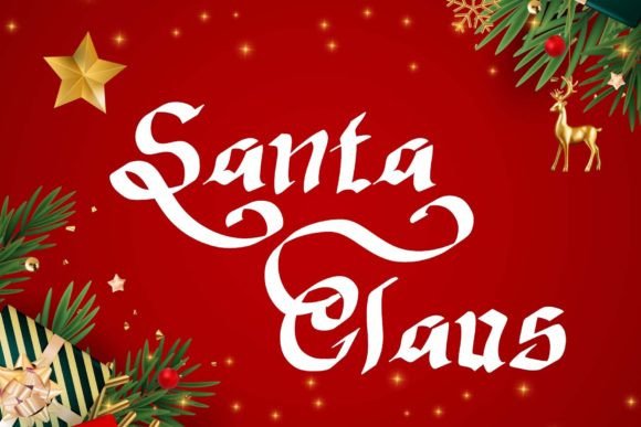 Christmas Delina Font - Preview 1