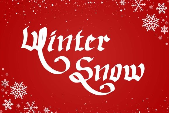 Christmas Delina Font - Preview 2