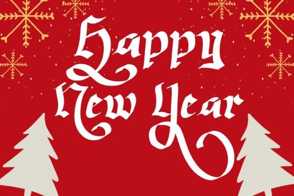 Christmas Delina Font - Preview 3