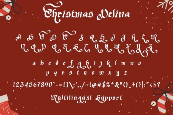 Christmas Delina Font - Preview 4