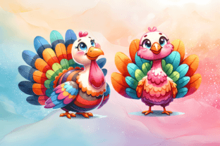 Colorful Turkey Clipart Bundle Graphic by Leaked Ink · Creative Fabrica