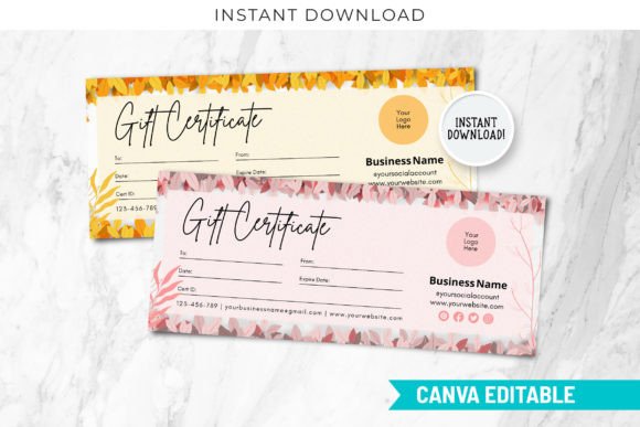DIY Printable Gift Voucher Certificate