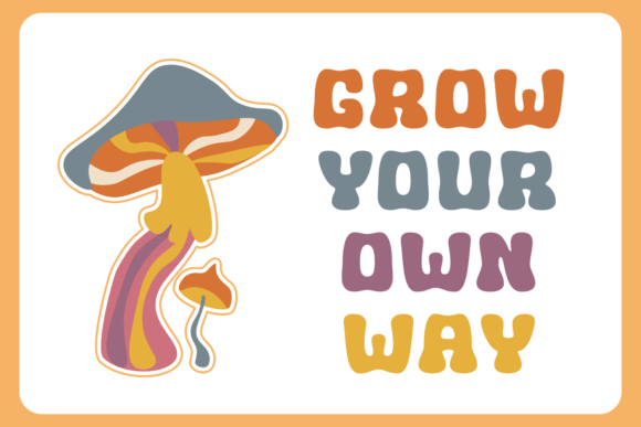 Groovy Season Font PNG with transparent background - Preview 1