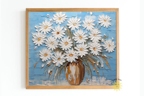 Impasto Flowers Painting Backgrounds Graphic Backgrounds By Lazy Sun