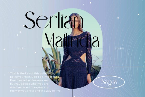 Sagira Font PNG with transparent background - Preview 1