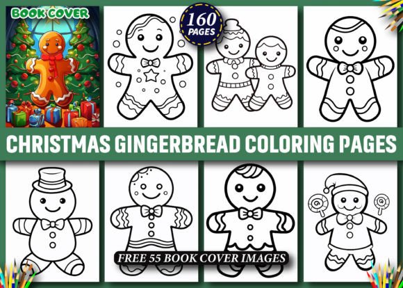 160 Christmas Gingerbread Coloring Pages