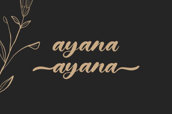 Ayana Script Font - Preview 5