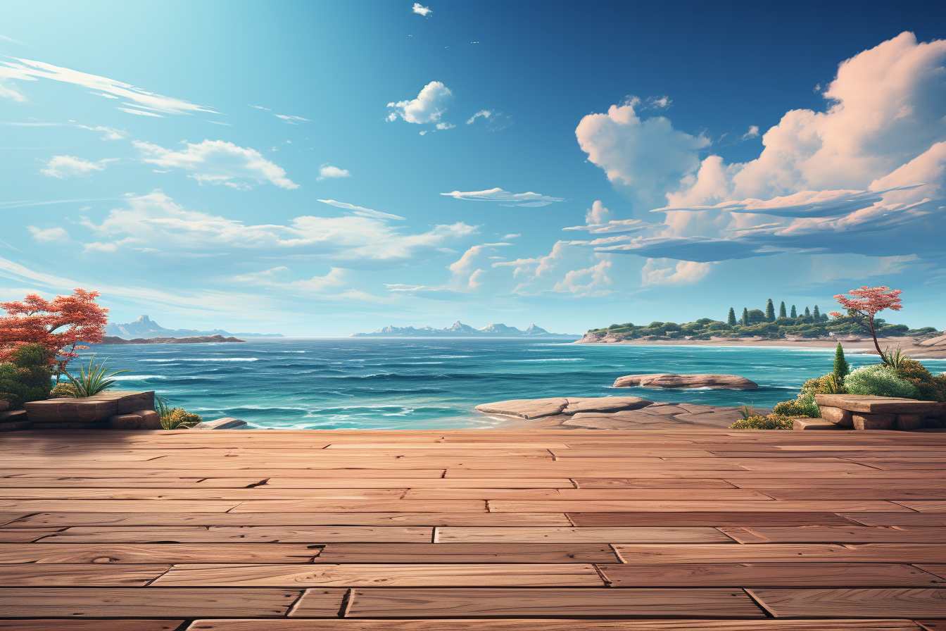 Beautiful Ocean Background Graphic by saydurf · Creative Fabrica