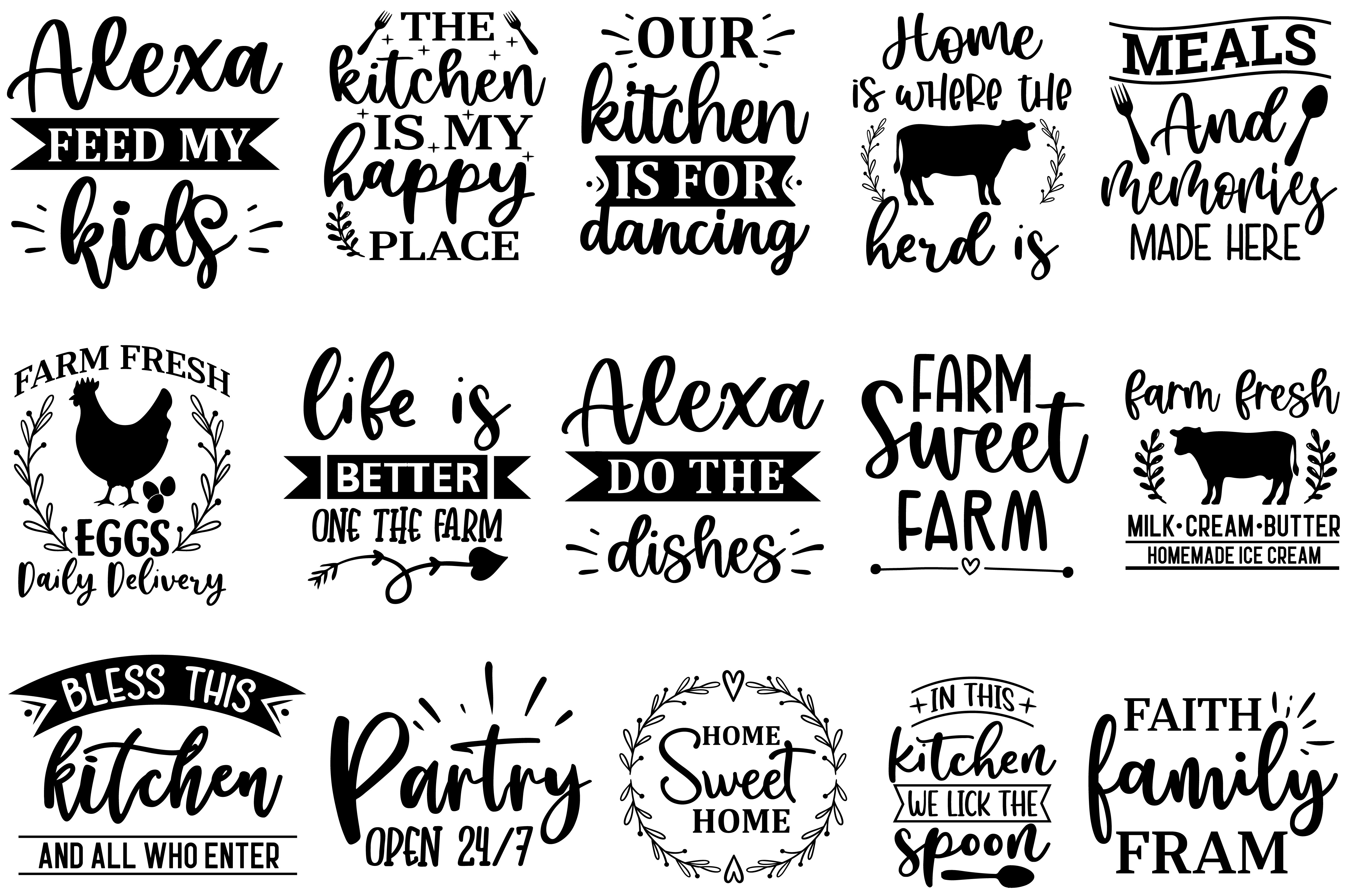 Kitchen SVG Design Bundle Graphic by Sathy95 · Creative Fabrica