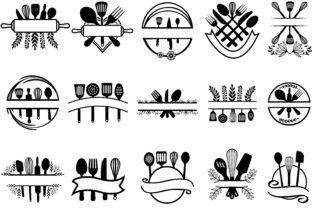 Mega Kitchen SVG Bundle Graphic by Sathy95 · Creative Fabrica