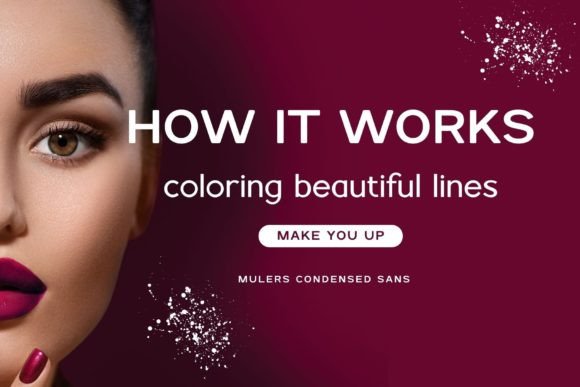 Mulers Font PNG with transparent background - Preview 1
