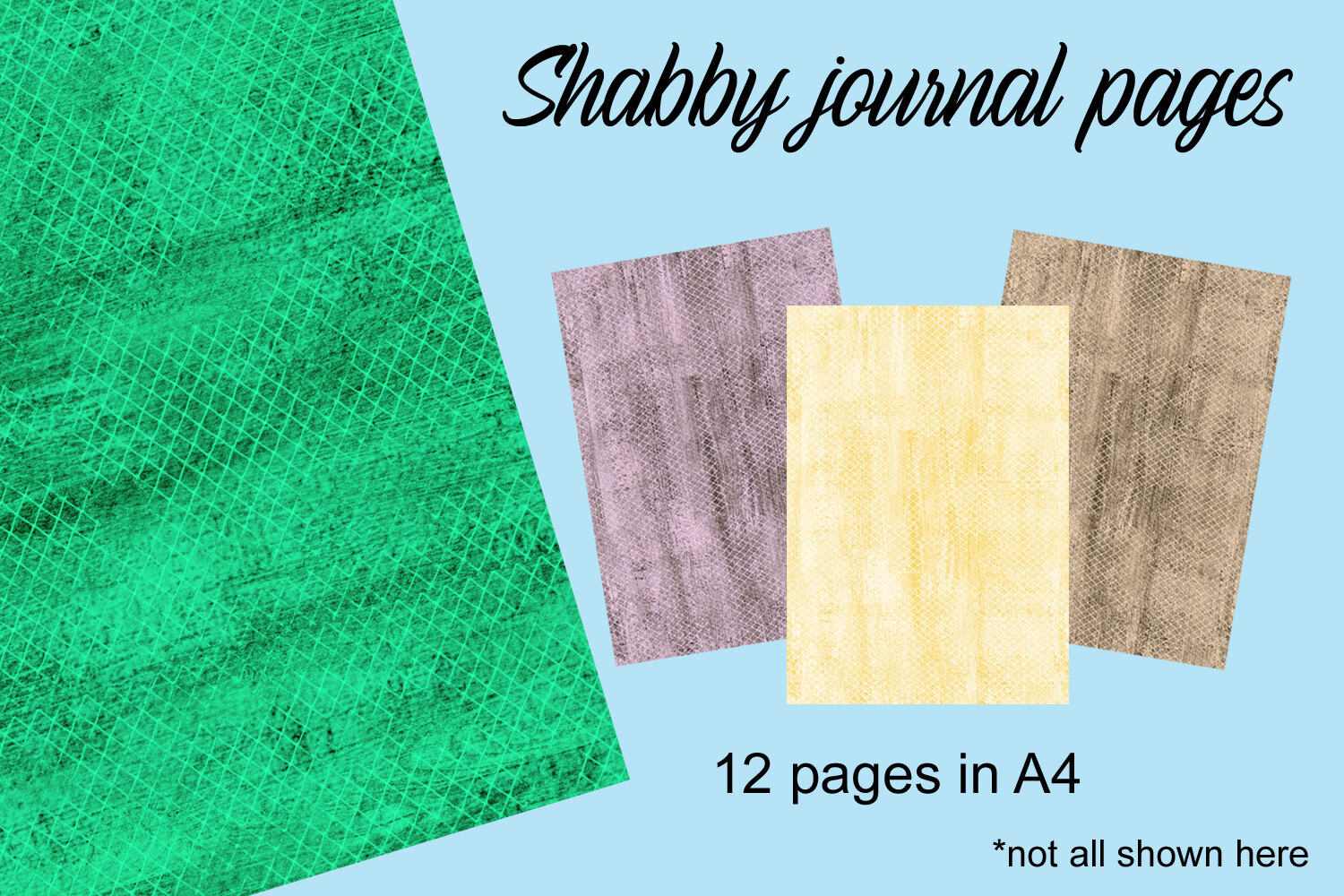 Shabby Journal Pages Graphic by Andrea Kostelic · Creative Fabrica