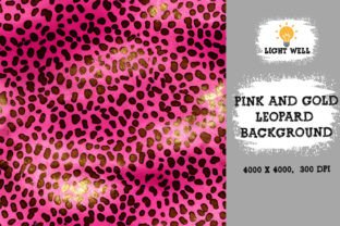 Pink and Gold Leopard Digital Paper Graphic by LightWell · Creative Fabrica