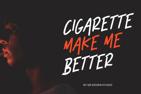 Shadow Marker Font PNG with transparent background - Preview 4