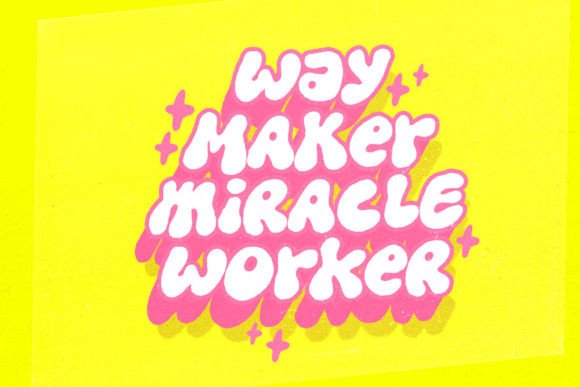 Dirty Clouds Font PNG with transparent background - Preview 4