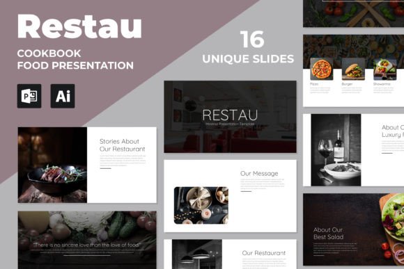 Preview of Minimal Food Presentation Template food presentation template