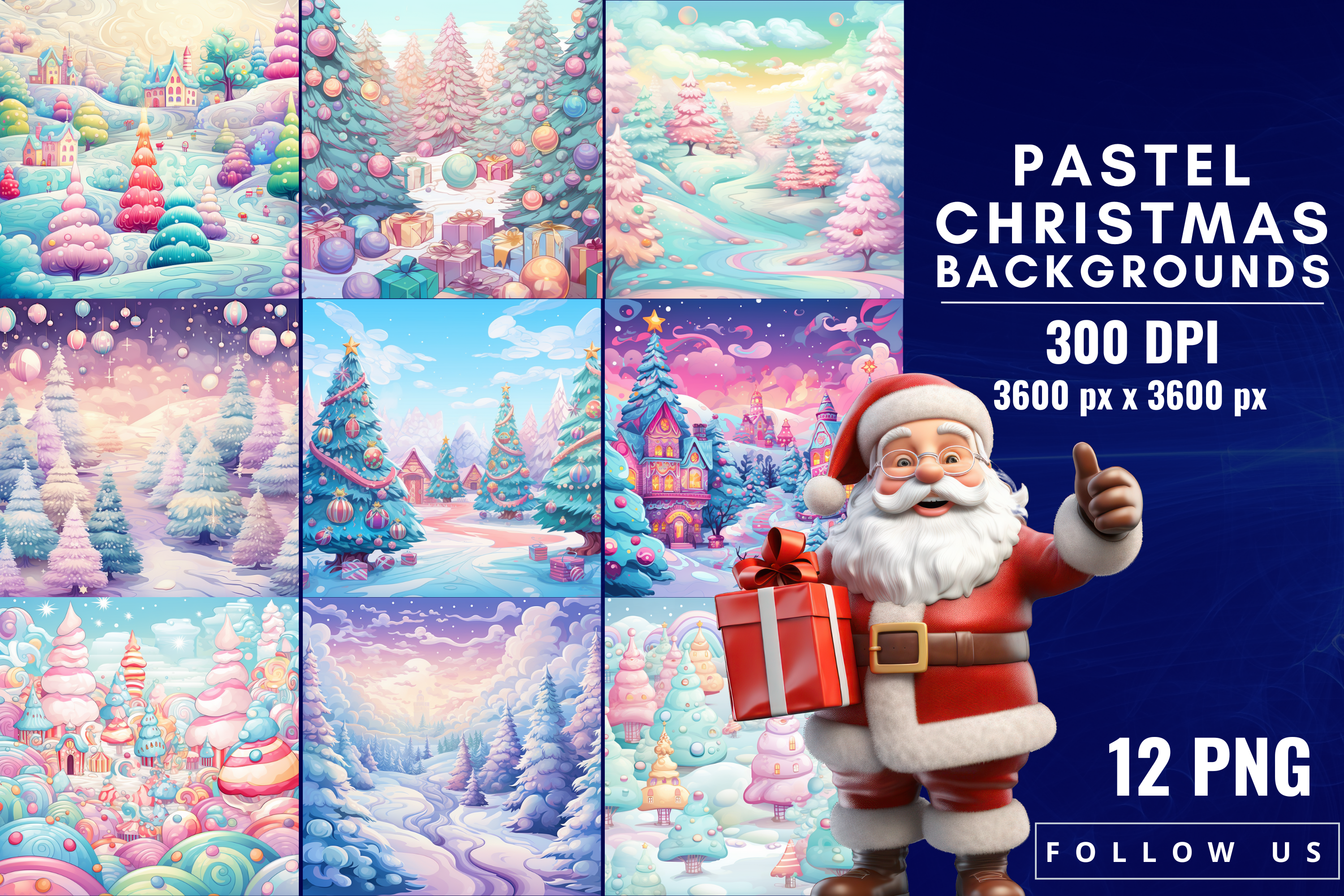 Pastel Christmas Backgrounds