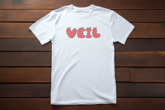 Red Berry Font PNG with transparent background - Preview 4