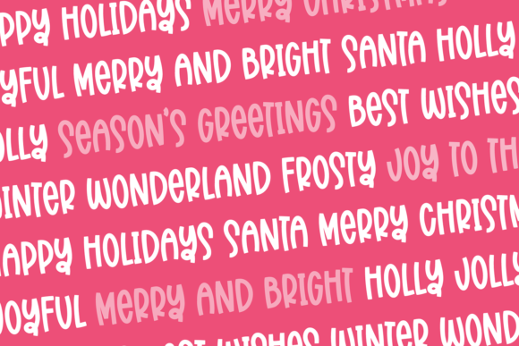 Santa's Candy Font PNG with transparent background - Preview 1