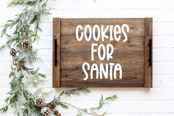 Santa's Candy Font PNG with transparent background - Preview 3