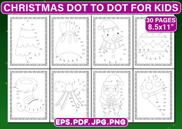 Christmas Dot to Dot Activity Book Vol-4