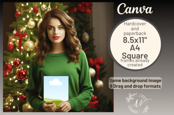 KDP Book Mockup Canva Frames
