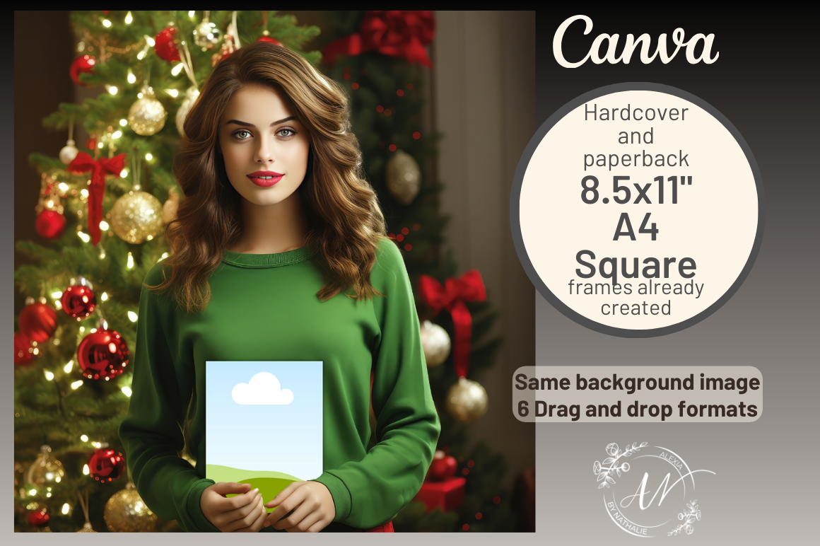 KDP Book Mockup Canva Frames