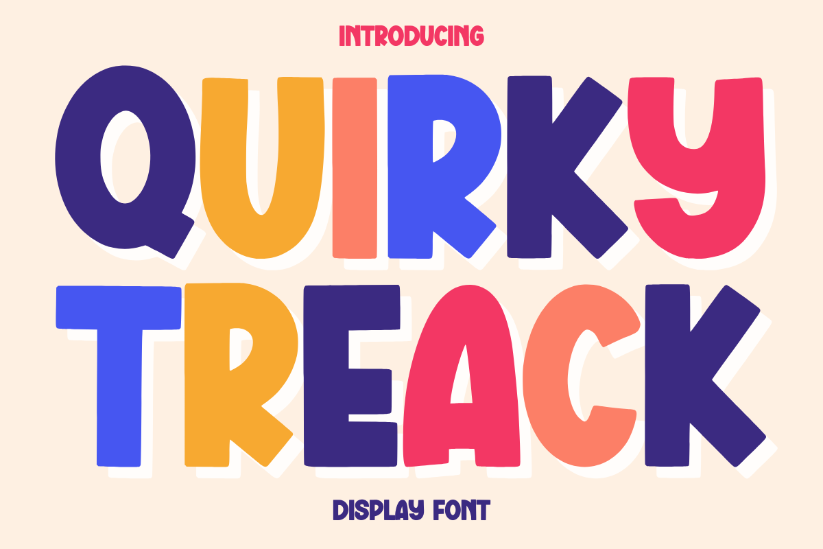 Quirky Treack Font - photo 1