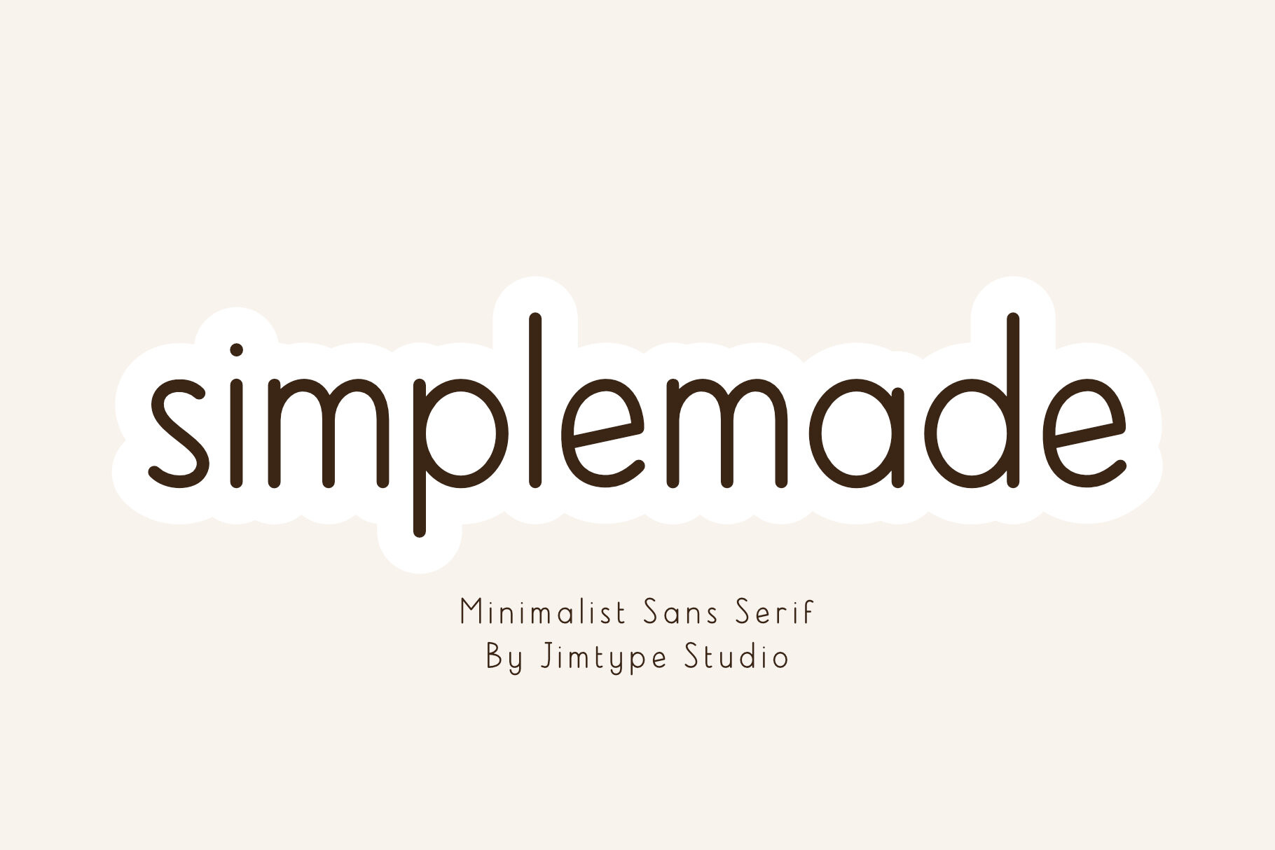 Simplemade, a monoline sans serif with a farmhouse feel