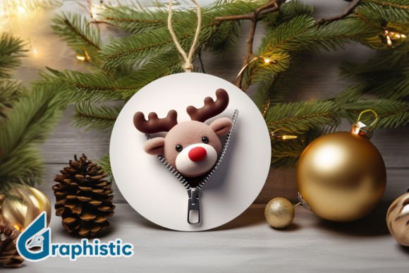 Unzipped 3D Christmas Ornament PNG (14) Grafik Druckbare Illustrationen Von Graphistic