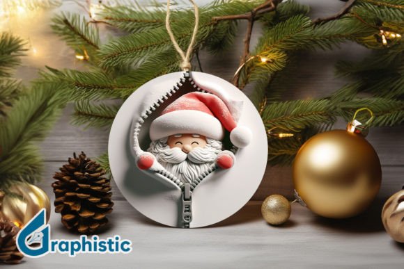 Unzipped 3D Christmas Ornament PNG (20) Graphic Illustrations By Graphistic