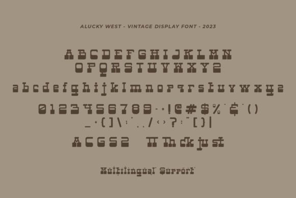 Alucky West Font - Preview 3