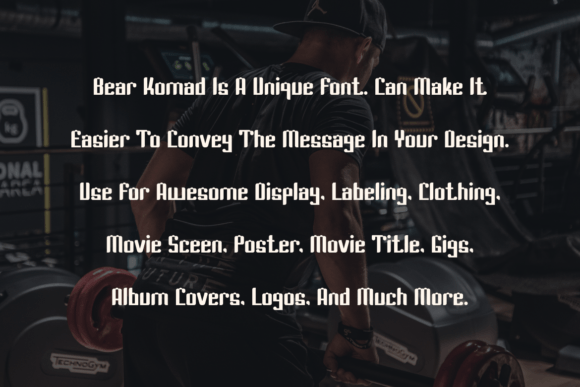 Bear Komad Font - Preview 2