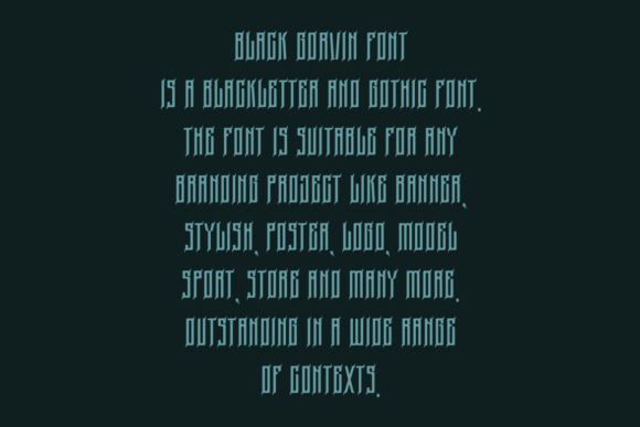Black Gorvin Font - Preview 3