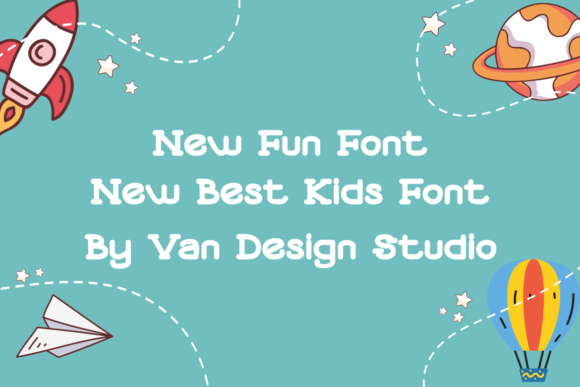 Bubble Kids Font PNG with transparent background - Preview 3