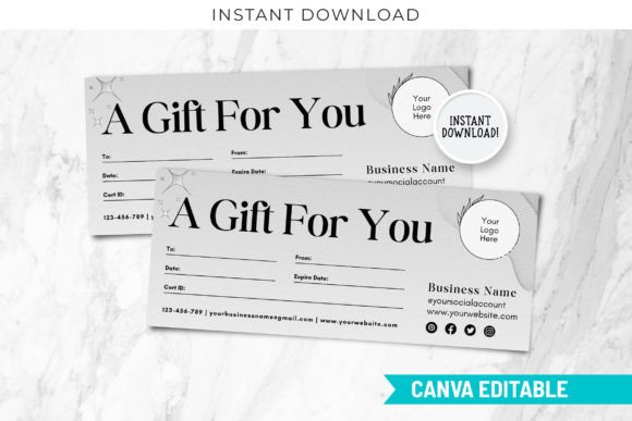 Business Gift Certificate Template Canva