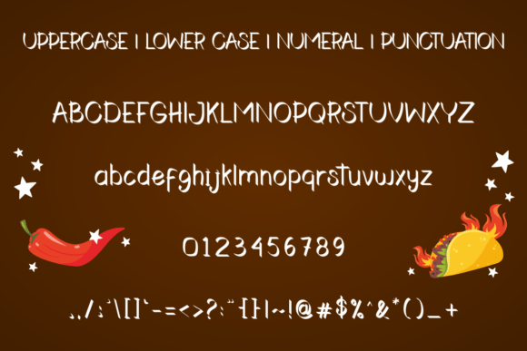 Chook Food Font font preview - 4
