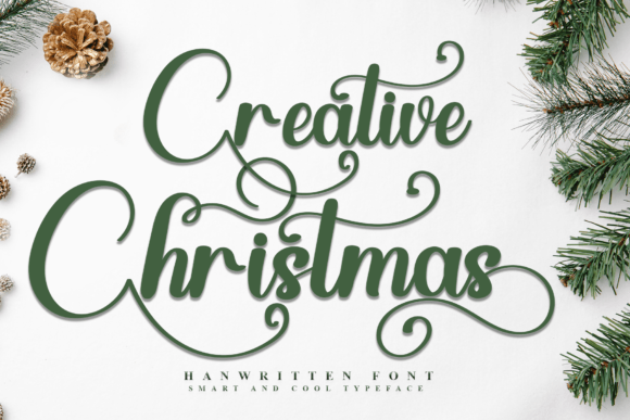 Creative Christmas Fuentes Caligráficas Fuente Por FreshTypeINK