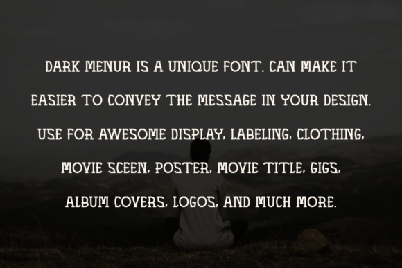 Dark Menur Font - Preview 2