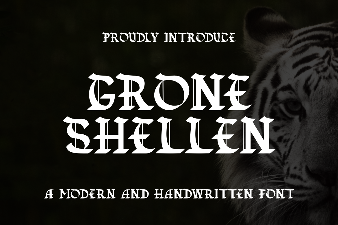 Shellen Logo Grone Shellen Font by vandesignstd · Creative Fabrica