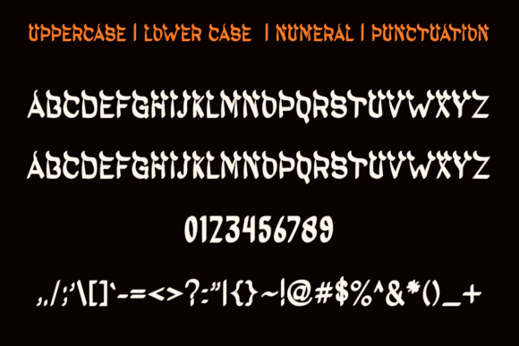 Halloween Khalled Font PNG with transparent background - Preview 1