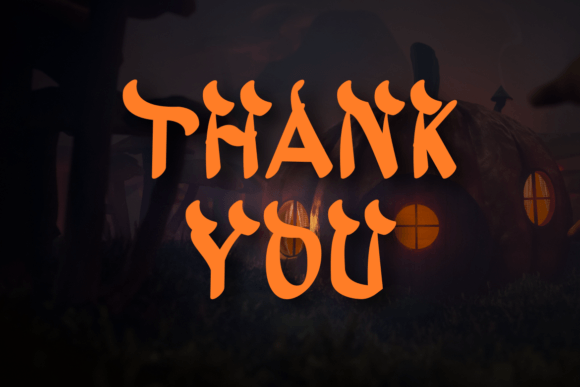 Halloween Khalled Font PNG with transparent background - Preview 2