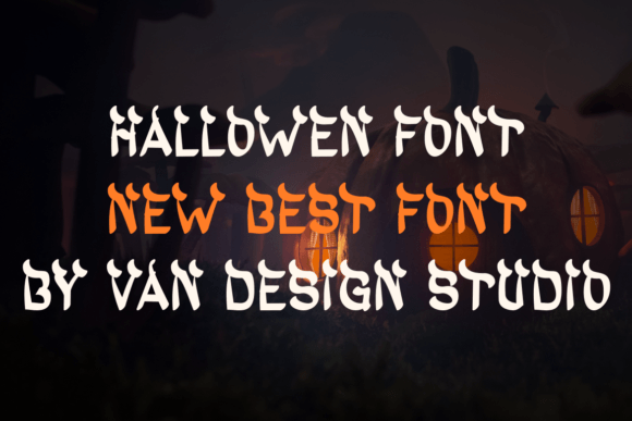 Halloween Khalled Font PNG with transparent background - Preview 4