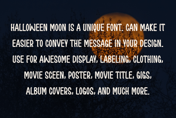 Halloween Moon Font - Preview 2