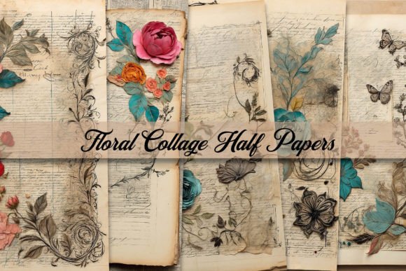 Autumn Collage Half Pages Graphic by IdoThisForAttention · Creative Fabrica