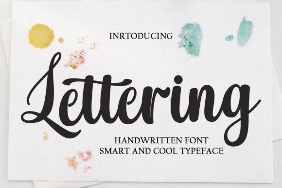 Lettering Font by trhtype · Creative Fabrica font preview