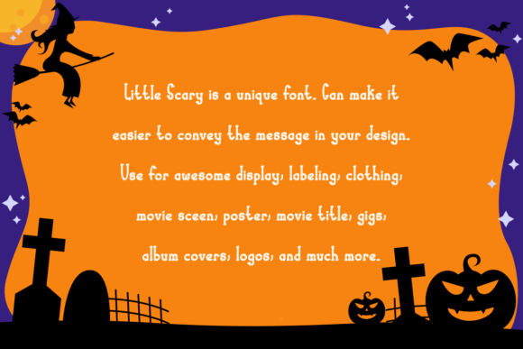 Little Scary Font PNG with transparent background - Preview 2