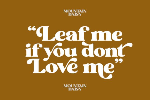 Mountain Daisy Font PNG with transparent background - Preview 1